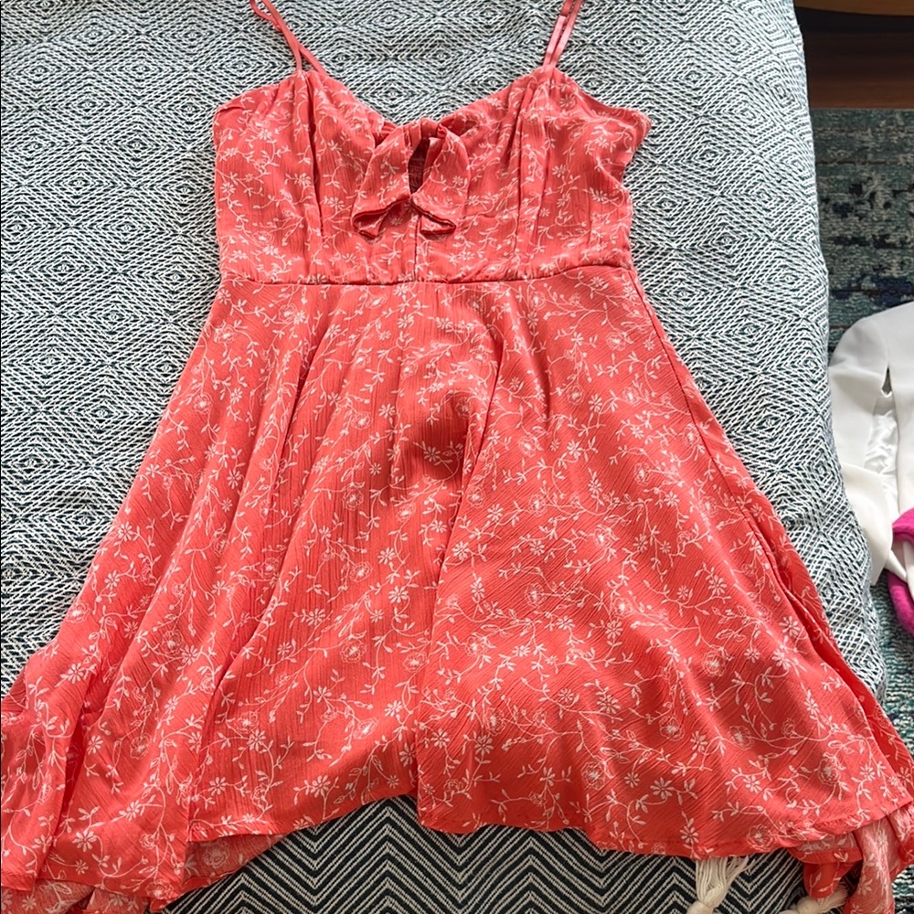 Floral Coral Sundress